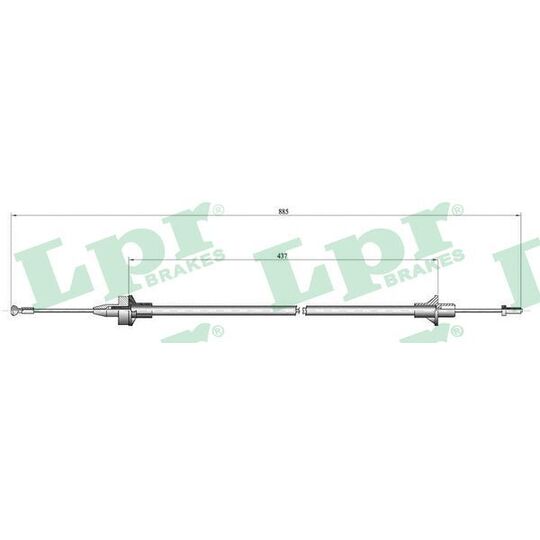C0077C Clutch Cable