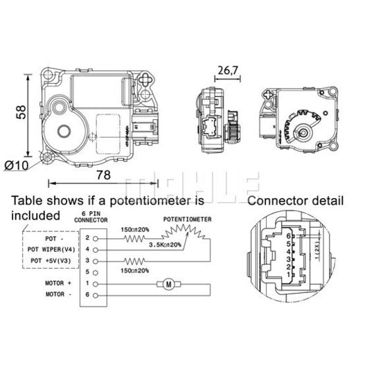 AA 58 000P Control, blending flap