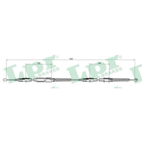 C0552B Cable, parking brake