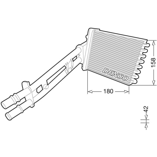 DRR09043 Heat Exchanger, interior heating