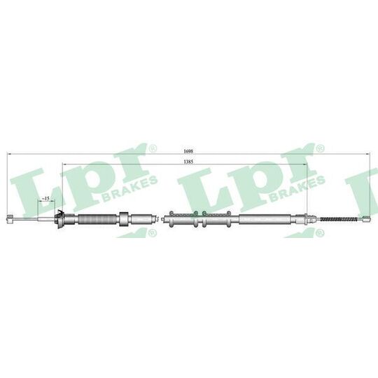 C0307B Cable, parking brake