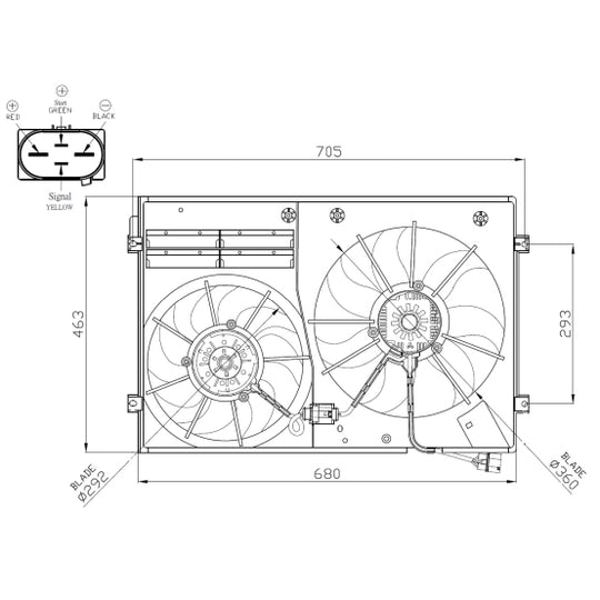 47941 Fan, radiator