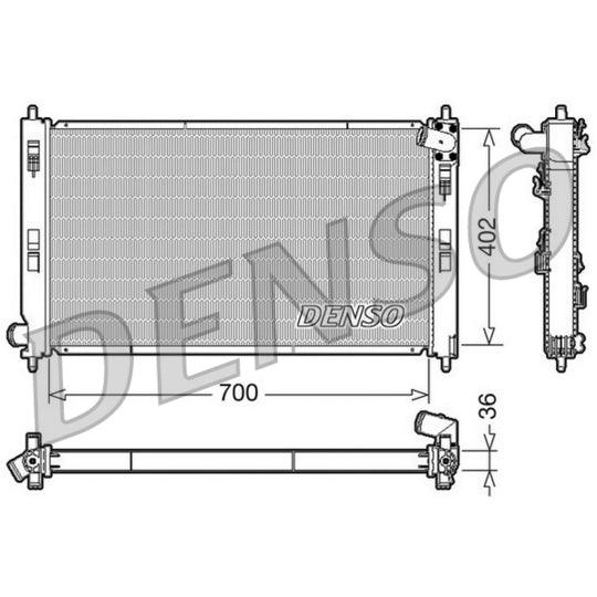 DRM45029 Radiator, engine cooling