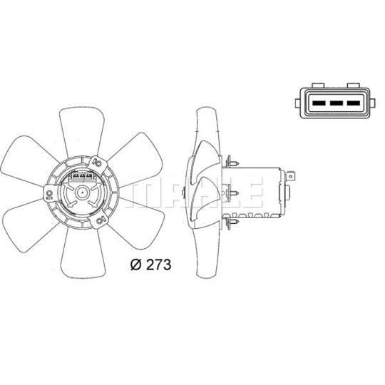 CFF 7 000S Fan, radiator