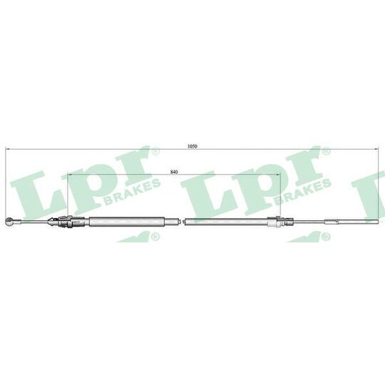 C0130B Cable, parking brake