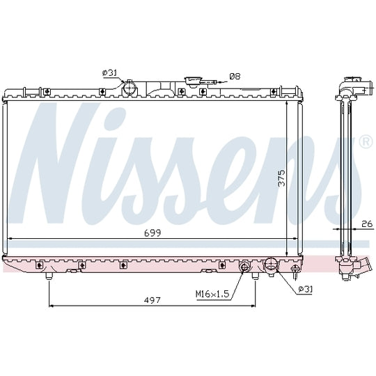 64664A Radiator, engine cooling
