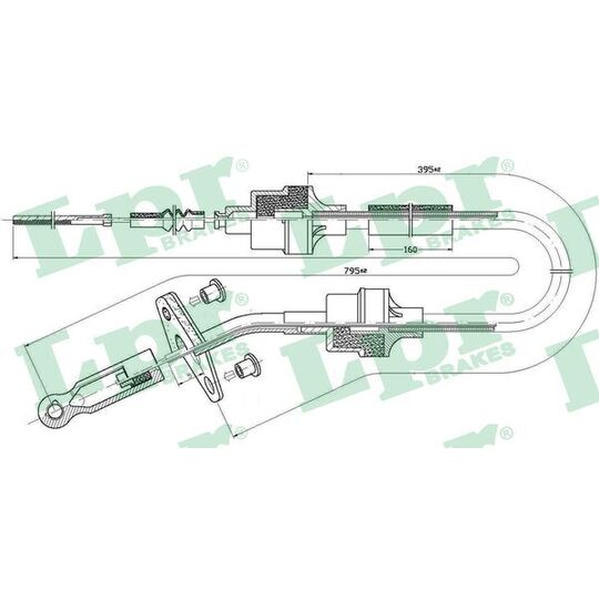 C0412C Clutch Cable