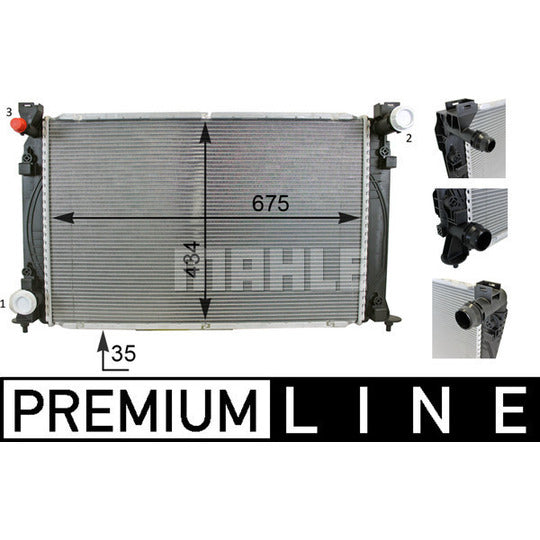 CR 79 000P Radiator, engine cooling