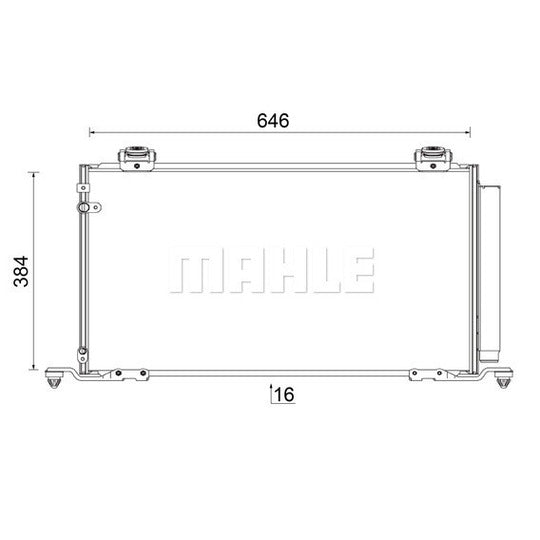 AC 823 000S Condenser, air conditioning
