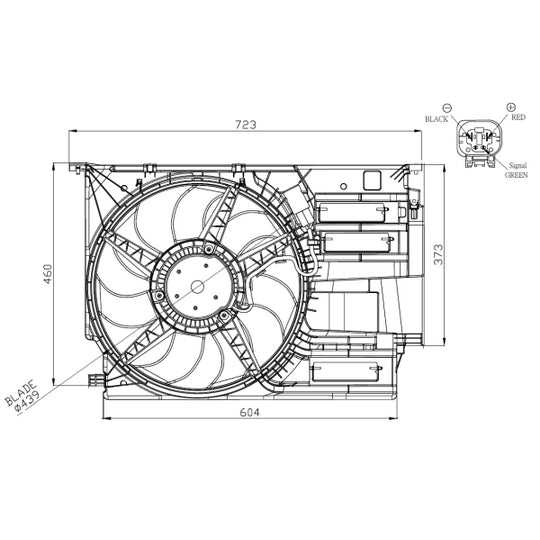 47954 Fan, radiator