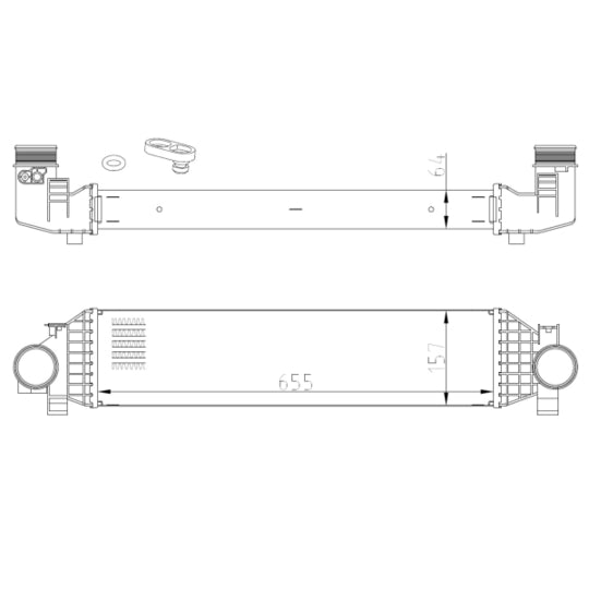 309068 Intercooler, charger