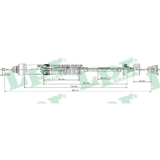C0016C Clutch Cable