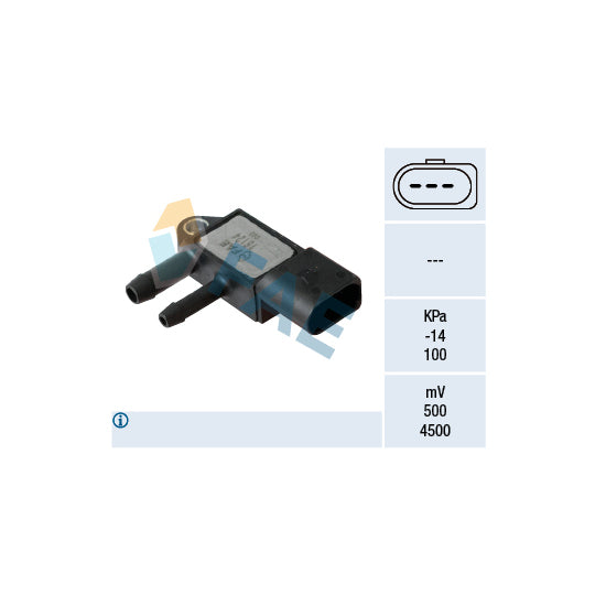 16124 Sensor, exhaust pressure