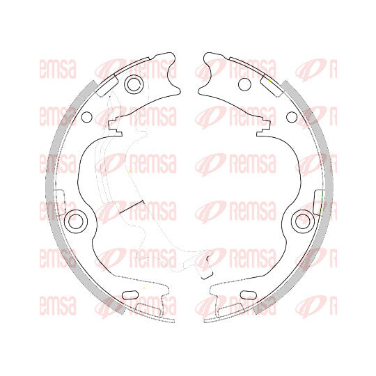 4252.00 Brake Shoe Set, parking brake