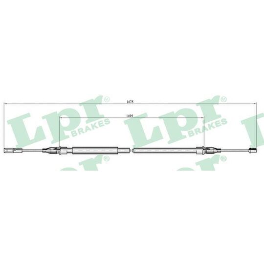 C0059B Cable, parking brake