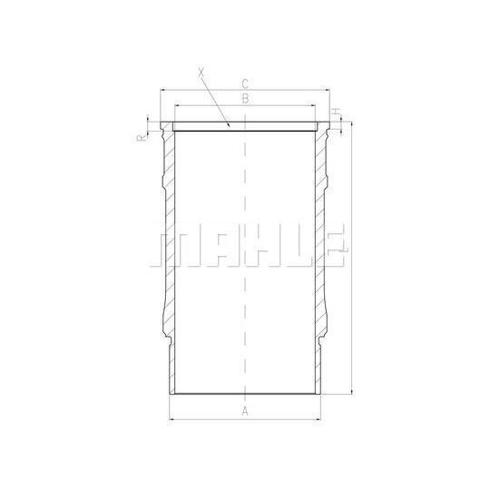 001 LW 00143 001 Cylinder Sleeve