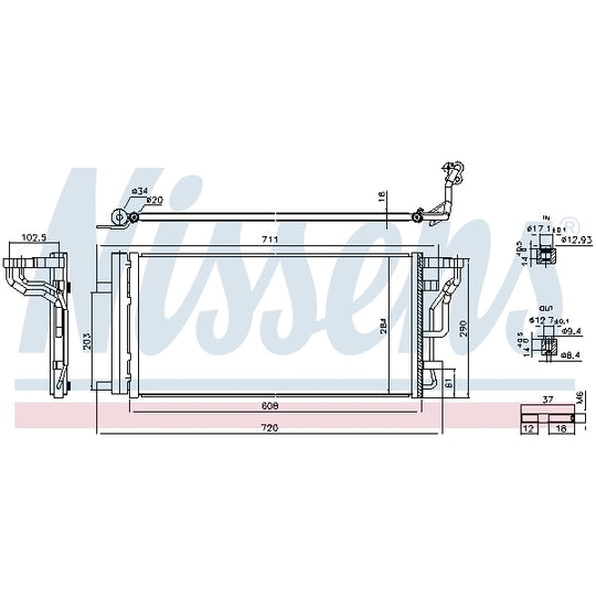 941289 Condenser, air conditioning