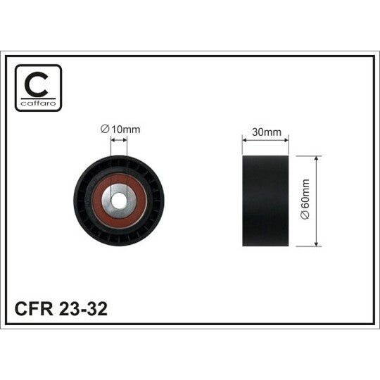 23-32 Deflection/Guide Pulley, timing belt