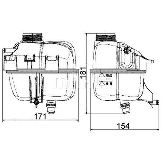 CRT 87 001S Expansion Tank, coolant