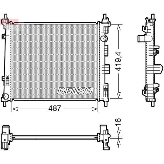 DRM46069 Radiator, engine cooling