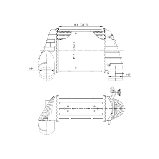 309040 Intercooler, charger