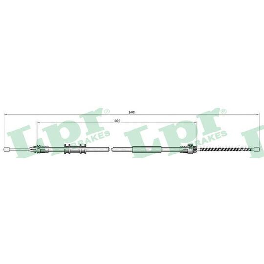 C0703B Cable, parking brake