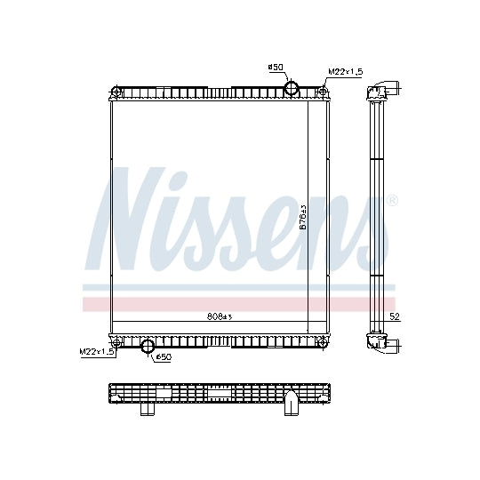 65483 Radiator, engine cooling