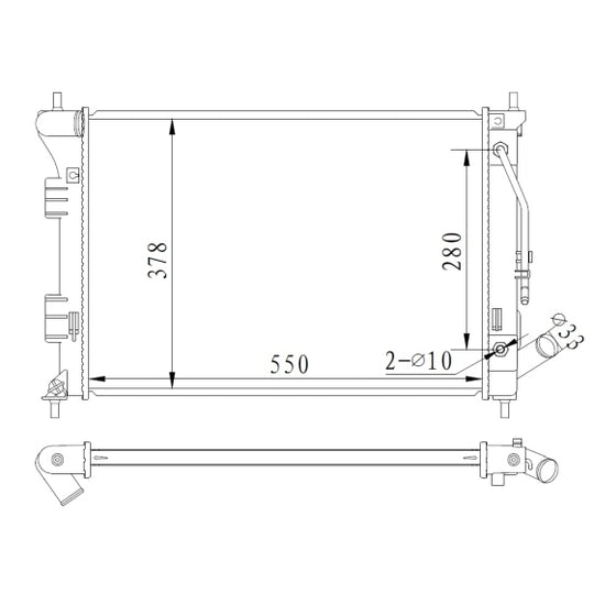 59292 Radiator, engine cooling