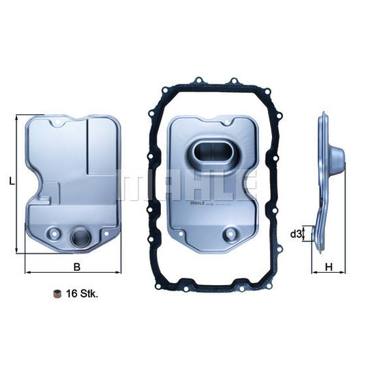 HX 160KIT Hydraulic Filter, automatic transmission