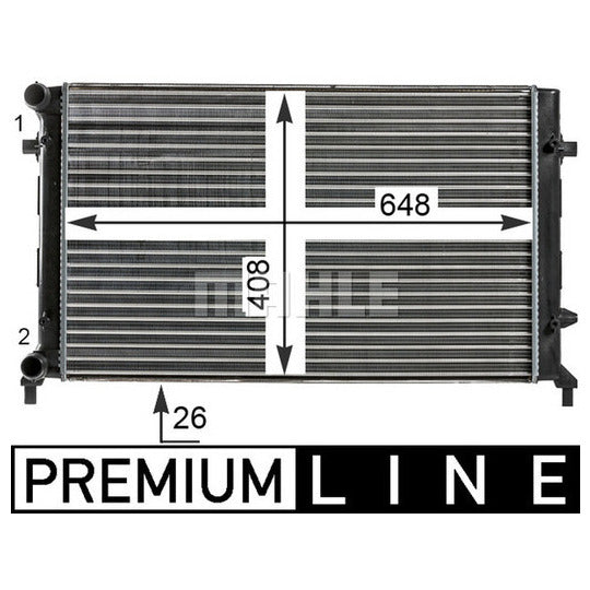 CR 30 000P Radiator, engine cooling