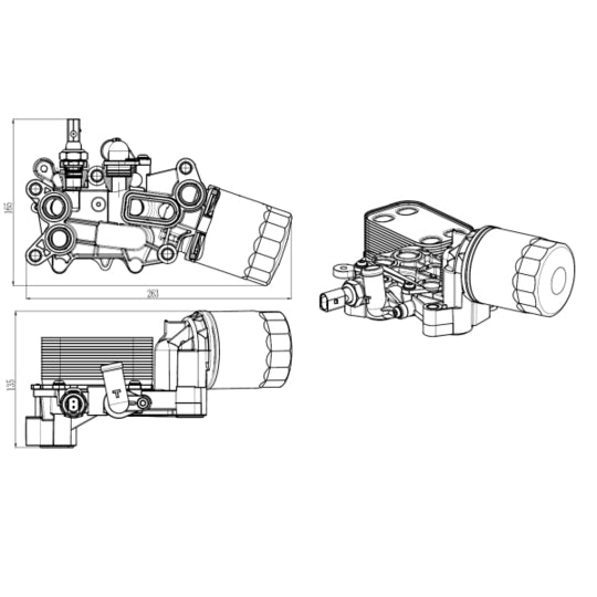 31845 Oil Cooler, engine oil
