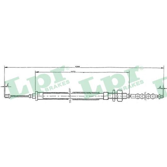 C0110B Cable, parking brake