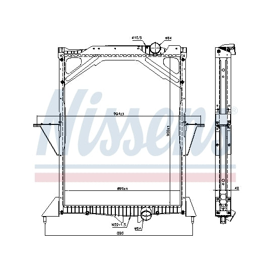65466A Radiator, engine cooling