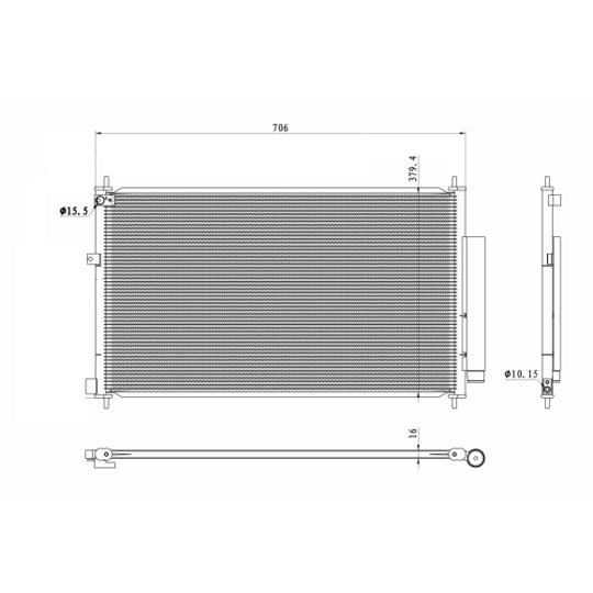 350419 Condenser, air conditioning