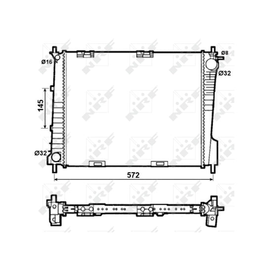 53077 Radiator, engine cooling