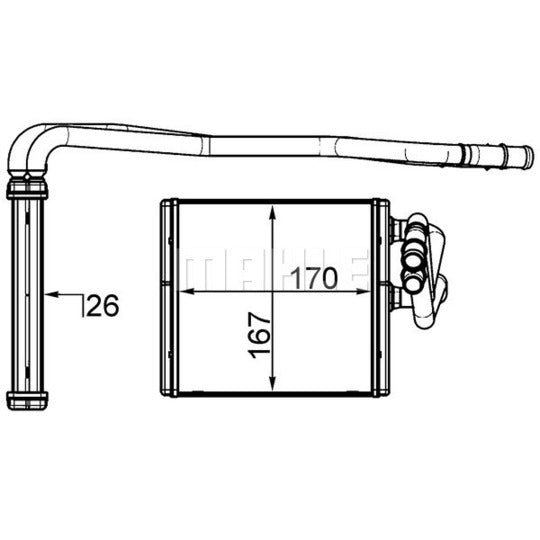 AH 197 000S Heat Exchanger, interior heating