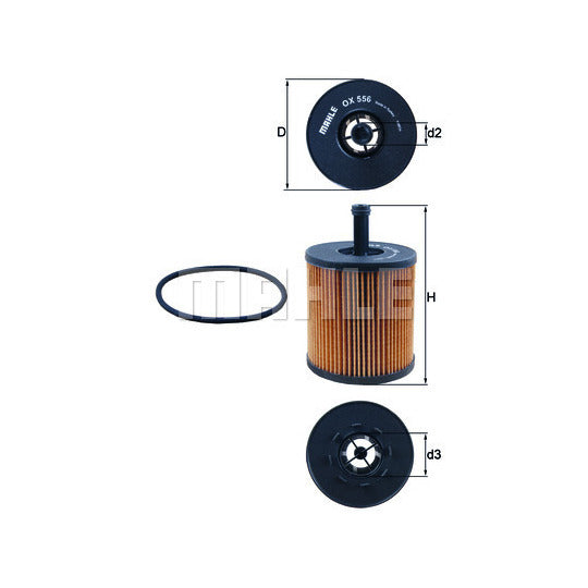 OX 556D Oil filter