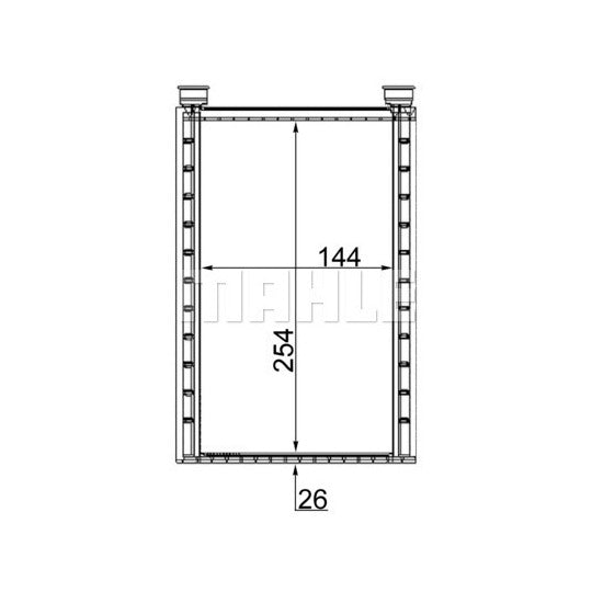 AH 224 000S Heat Exchanger, interior heating