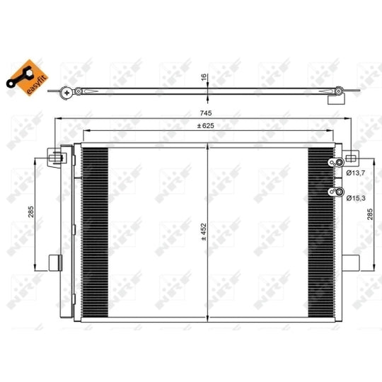350041 Condenser, air conditioning