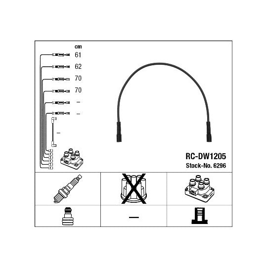 6296 Ignition Cable Kit