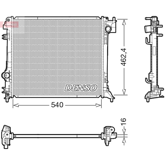 DRM46062 Radiator, engine cooling
