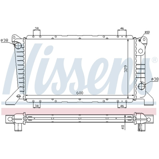 62241A Radiator, engine cooling