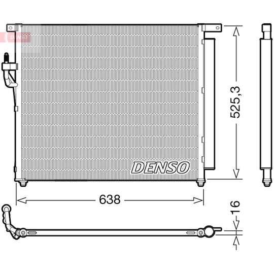 DCN10049 Condenser, air conditioning
