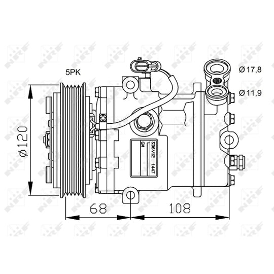 32775 Compressor, air conditioning