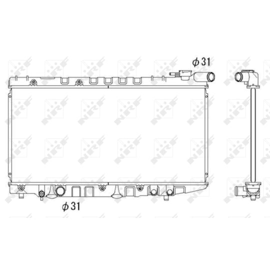 526712 Radiator, engine cooling