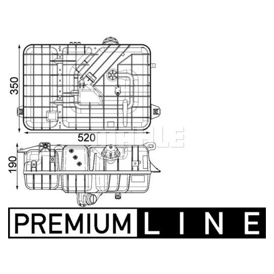CRT 234 000P Expansion Tank, coolant