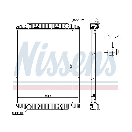 63331A Radiator, engine cooling