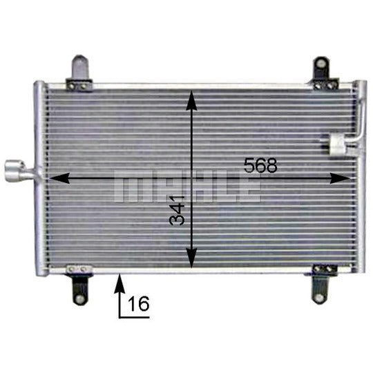 AC 514 000S Condenser, air conditioning