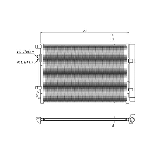 350492 Condenser, air conditioning