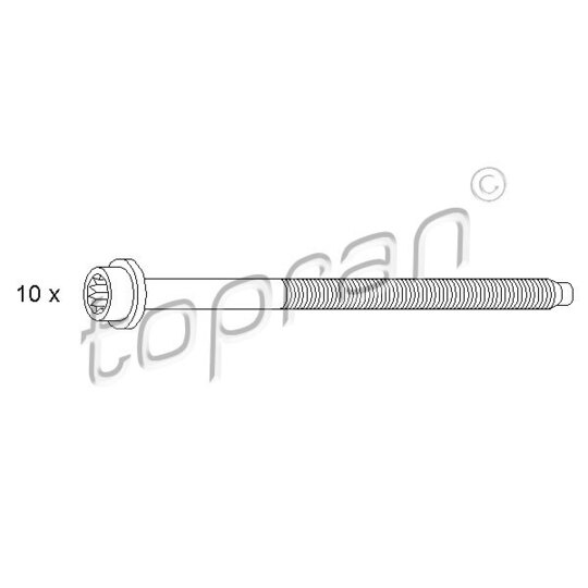 109 548 Bolt Kit, cylinder head